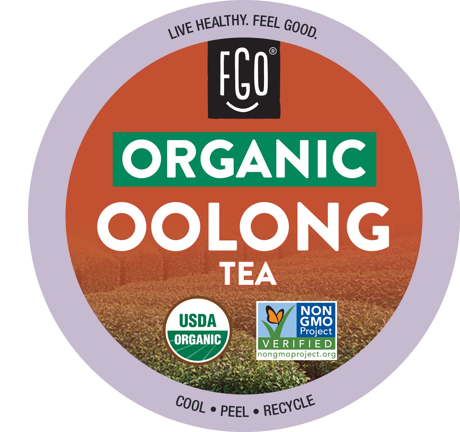 FGO Organic Oolong K-Cup Pods, Keurig Compatible, Naturally Occurring Caffeine, 24 Count