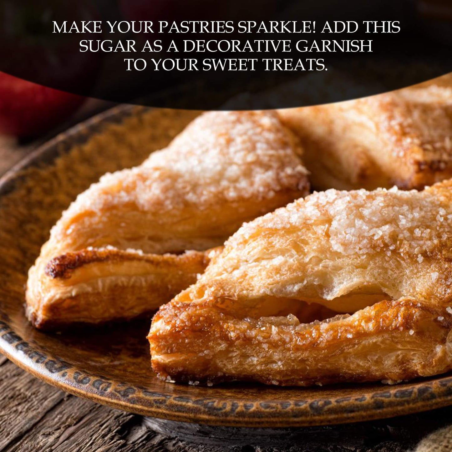 The Sugar Lab Confectioners Sugar - Extra Coarse Baking Sugar - 2 Pounds - Con AA - Sugar Crystals for Baking and Cupcake Decora