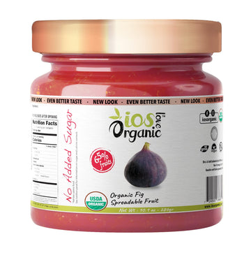 Ios Love Organic Spreadable Fruit - Usda Organic Certified 65% Fruits - Non-Gmo, Vegan, Gluten Free, Kosher, No Added Sugar, Net