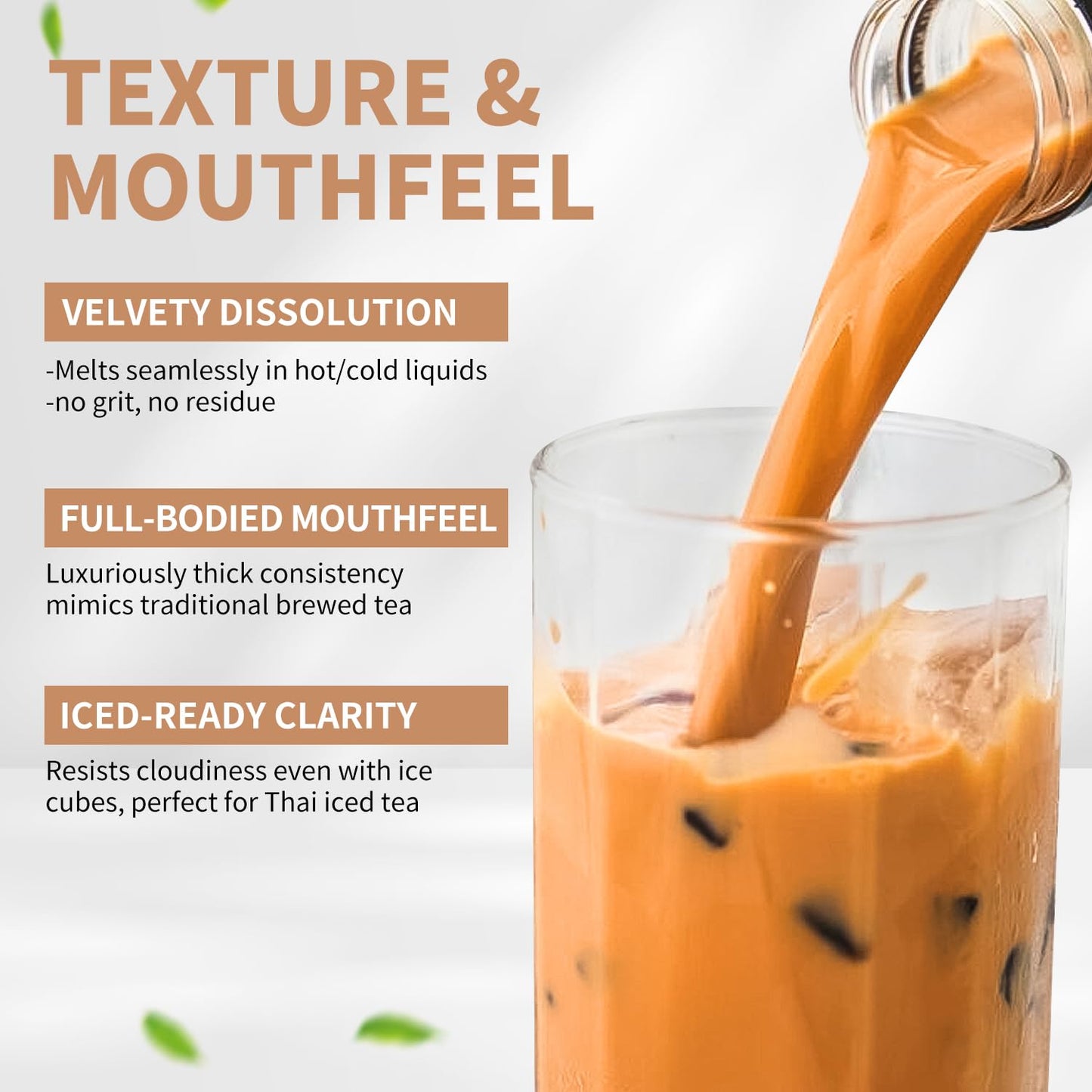 Soeos Thai Tea Flavored Powder, 2.2 lbs (1kg) - Instant Bubble Tea Mix with Creamer & Sugar, Easy to Prepare, Perfect for Boba D