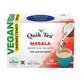 Quiktea Vegan Unsweetened Masala Instant Chai Tea Latte - 10 Count Single Box - Convenient, Easy Ayurvedic Dairy Free Alternativ