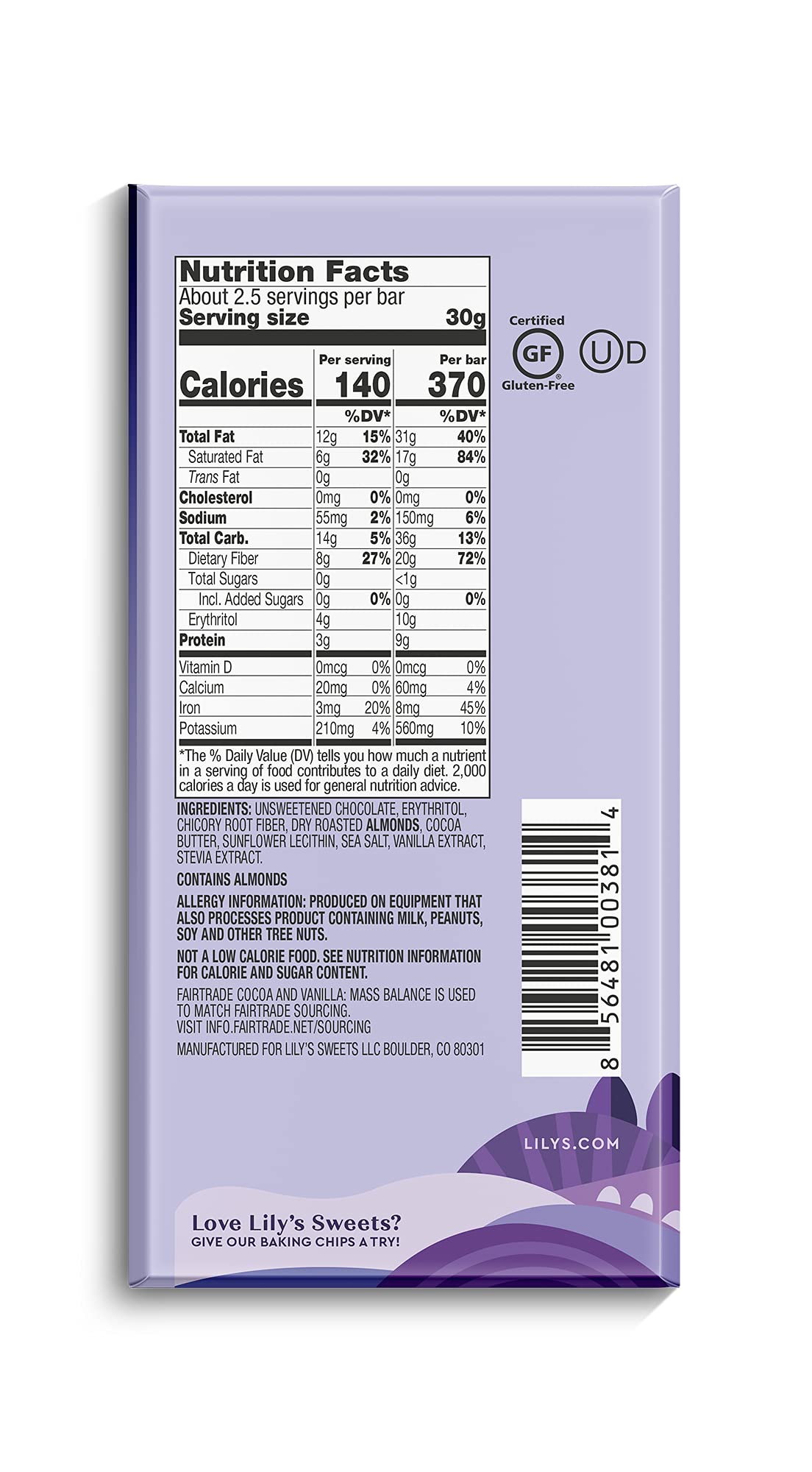 Variety 70% Dark Chocolate Bar Sampler By Lily'S | Stevia Sweetened, No Added Sugar, Low-Carb, Keto Friendly | 70% Cocoa | Fair