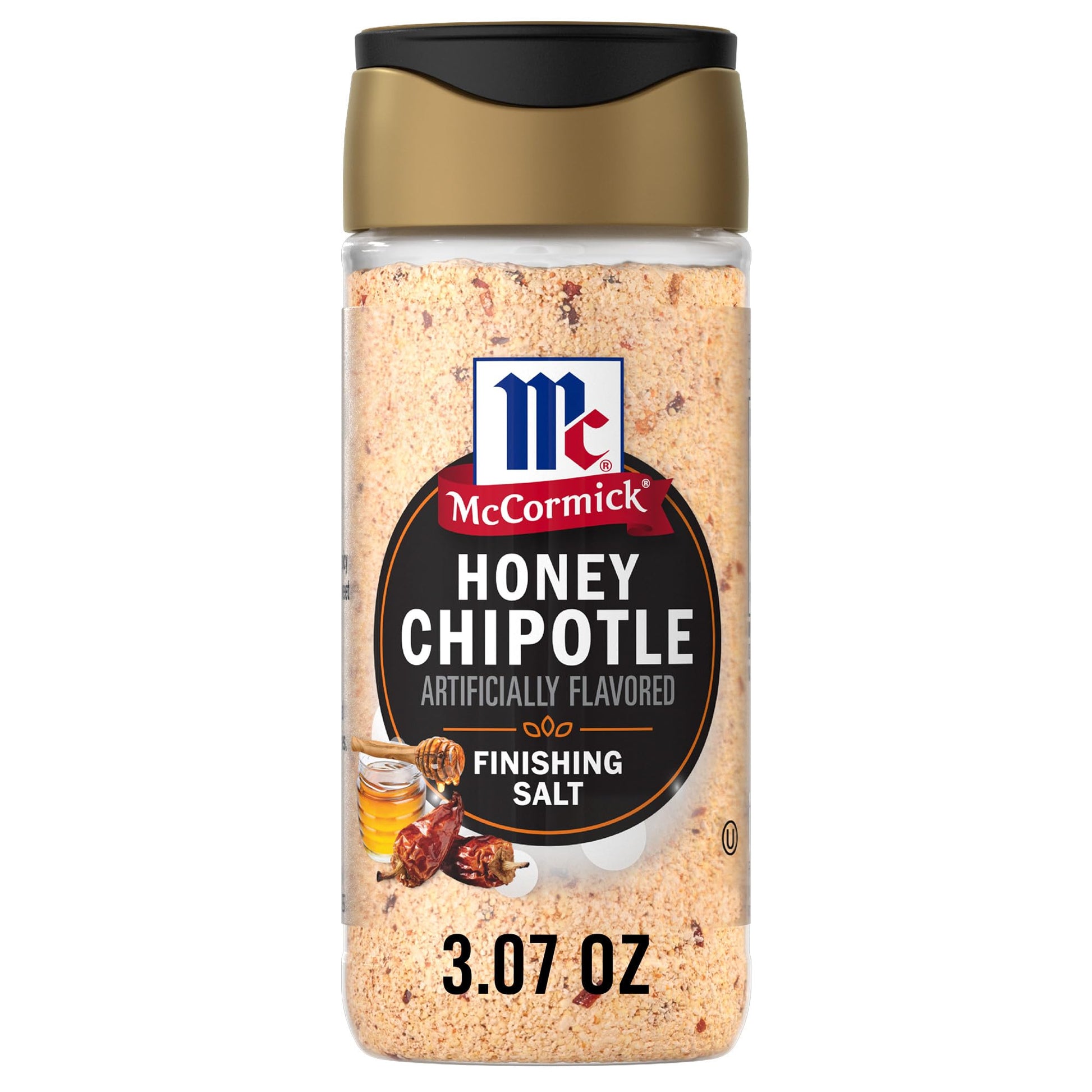 McCormick Finishing Salt, Honey Chipotle, Spicy Chipotle & Sweet Honey, For Steaks, Pork, Chicken, Grilled Veggies & Fries, No C