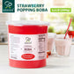 Soeos Strawberry Popping Boba Pearls 6.6 Pounds, Bursting Boba Pearls for Bubble Tea, Beverages, Shakes, Desserts, Smoothie and