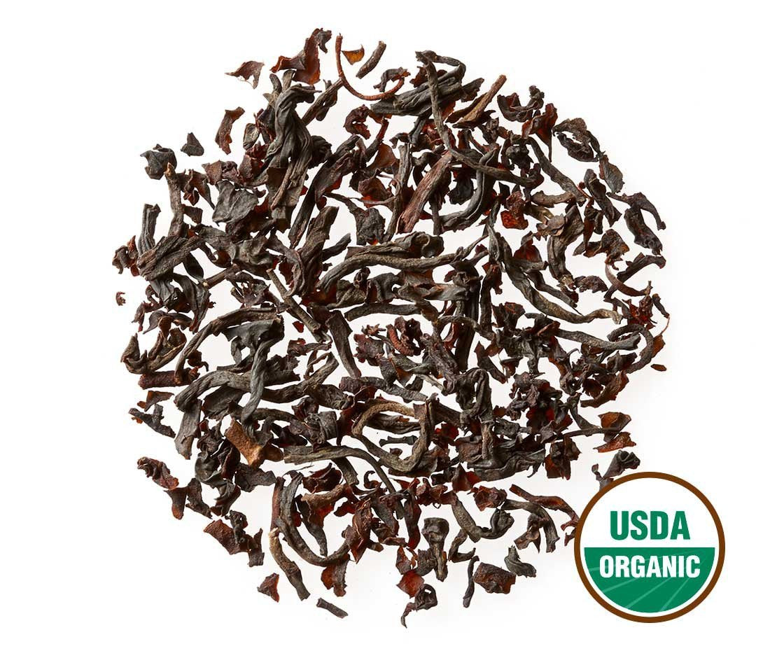 Golden Moon Tea Organic English Breakfast Black Tea - Loose Leaf, Non-GMO, 2 Ounce Travel Tin, 30 Servings