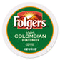 Folgers 100% Colombian Decaf K-Cup Pods for Keurig, 96 Count, Single Serve Coffee Pods