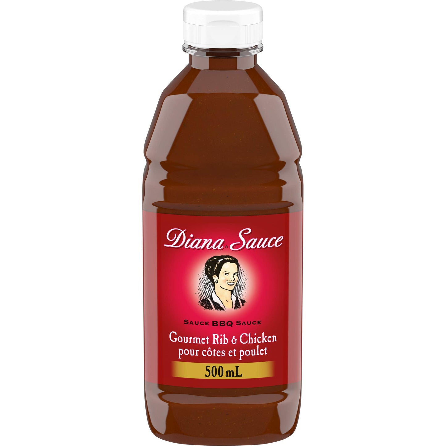 DIANA Sauce, Rib and Chicken, 1 Count, 500ml/15.90 Fluid Ounces {Imported from Canada}