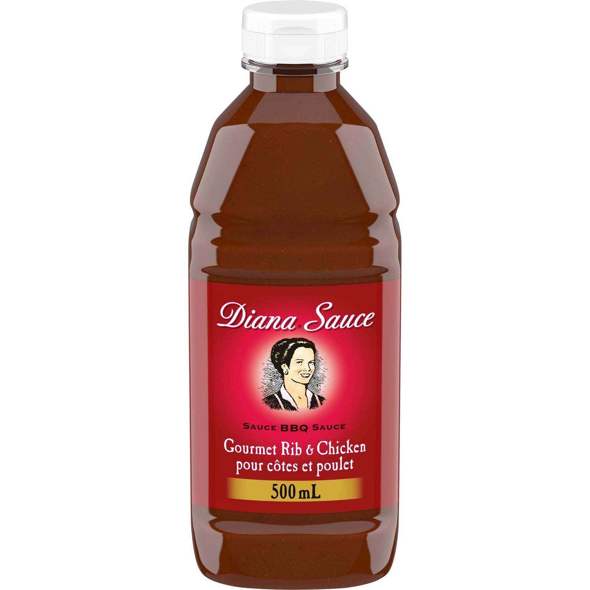 DIANA Sauce, Rib and Chicken, 1 Count, 500ml/15.90 Fluid Ounces {Imported from Canada}