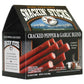 Hi Mountain ǀ Snack Stick Seasoning Kit ǀ Cracked Pepper & Garlic Blend ǀ Includes Seasoning, Cure, Casings, & Directions ǀ Seasons Up To 20Lbs Of Meat ǀ Beef, Pork, Venison, Deer, & Wild Game