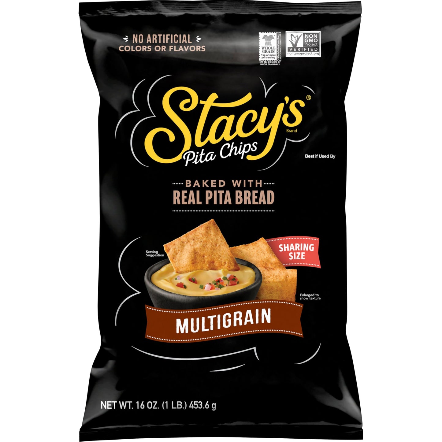 Stacys Pita Chips, Multigrain, No Artificial Colors or Flavors, 16 oz Bag