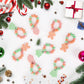 40 Pack Christmas Candy - Individually Wrapped Holiday Themed Candy Bracelets Bulk, Use for Stocking Stuffers(Santa, Christmas T