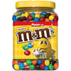 M&MS Peanut Chocolate Candy Pantry Size Plastic Jar 62 oz. (pack of 3) A1