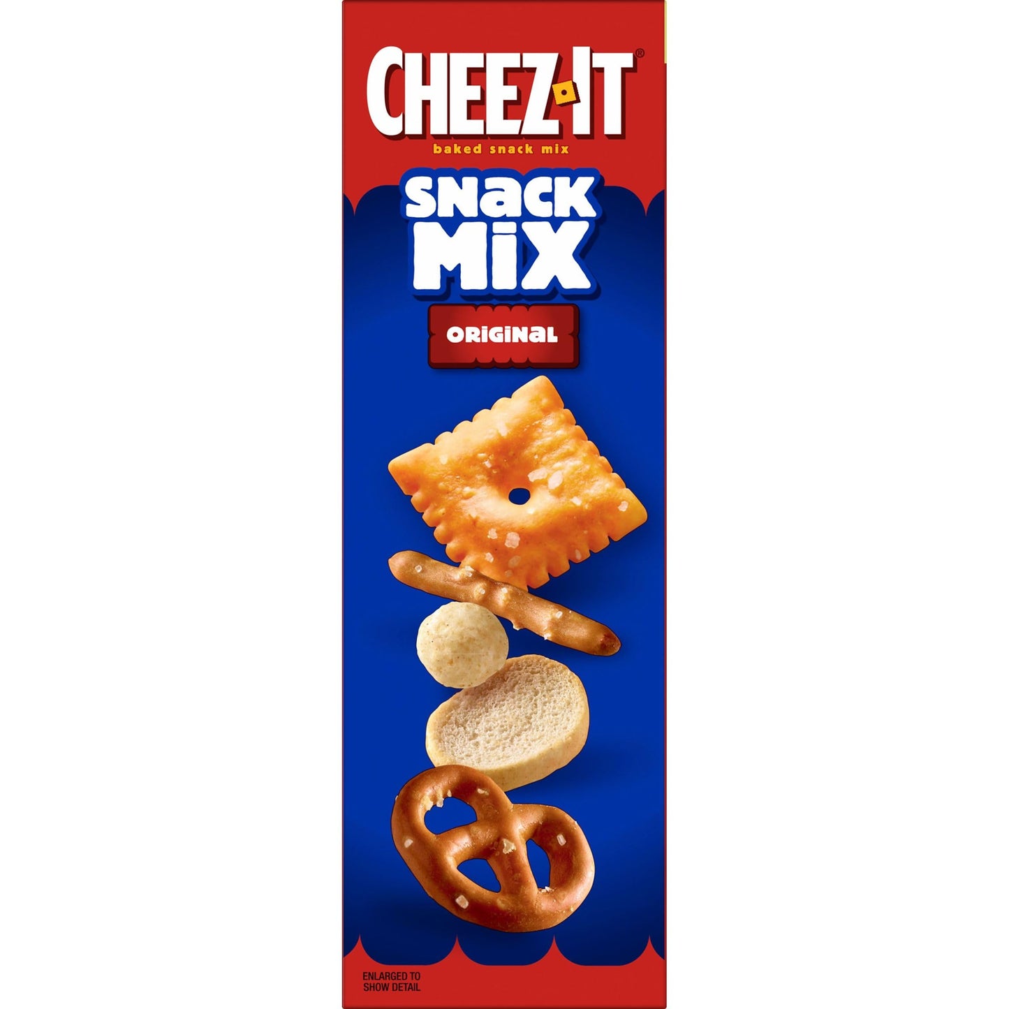 Cheez-It Snack Mix, Lunch Snacks, Family Size, Original, 17.8oz Box (1 Box) (Pack of 2)