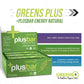 Greens+ Plusbar Energy, Natural, Gluten-Free Snack With Super Greens, Superfoods & Almond Butter, Vegan, Dairy-Free, Non-Gmo, 10G Protein Meal Replacement, 12 Pack
