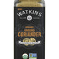 Watkins Organic Ground Coriander, 2 Oz, 1 Count, As Shown