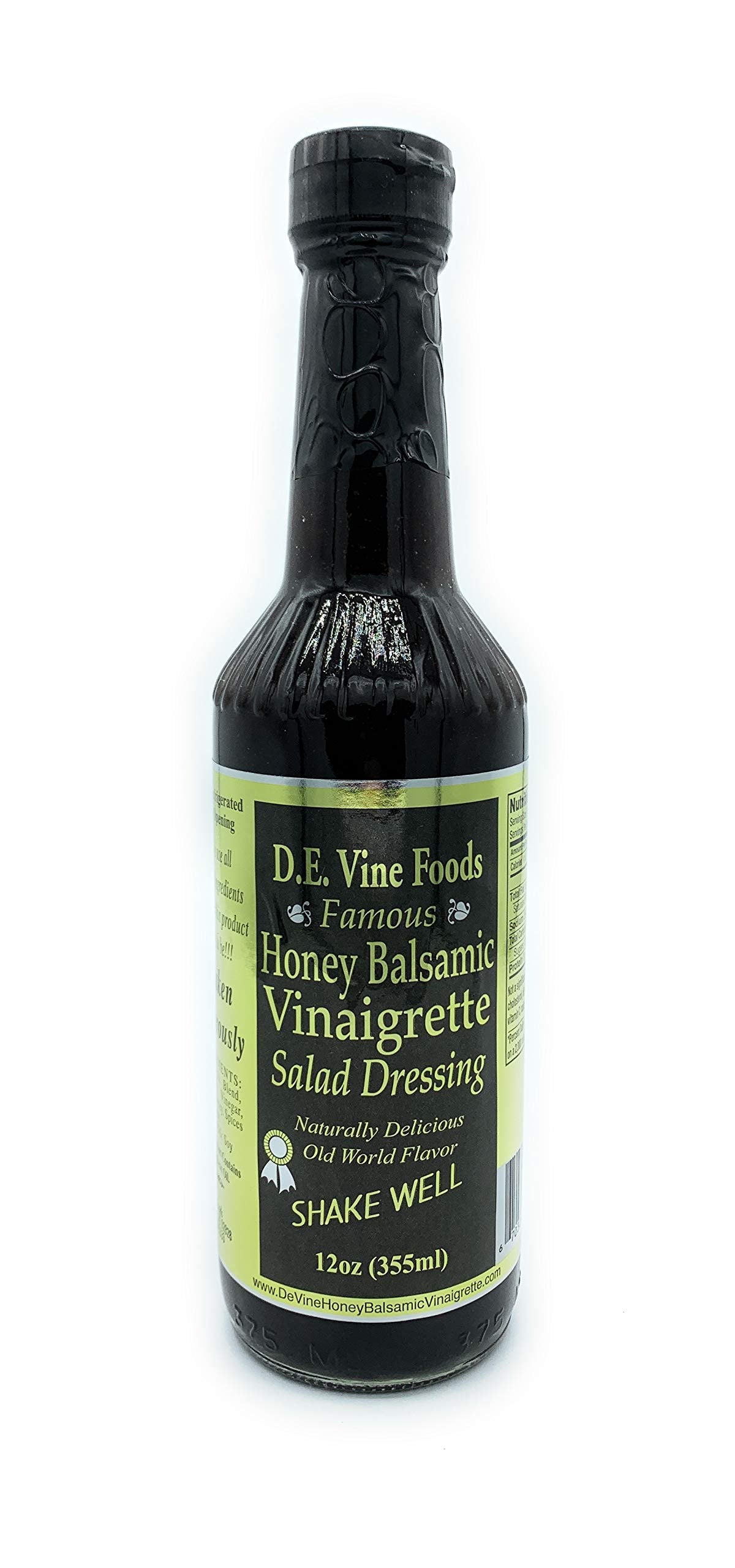D.E. VINE Honey Balsamic Vinaigrette Dressing, 12 OZ