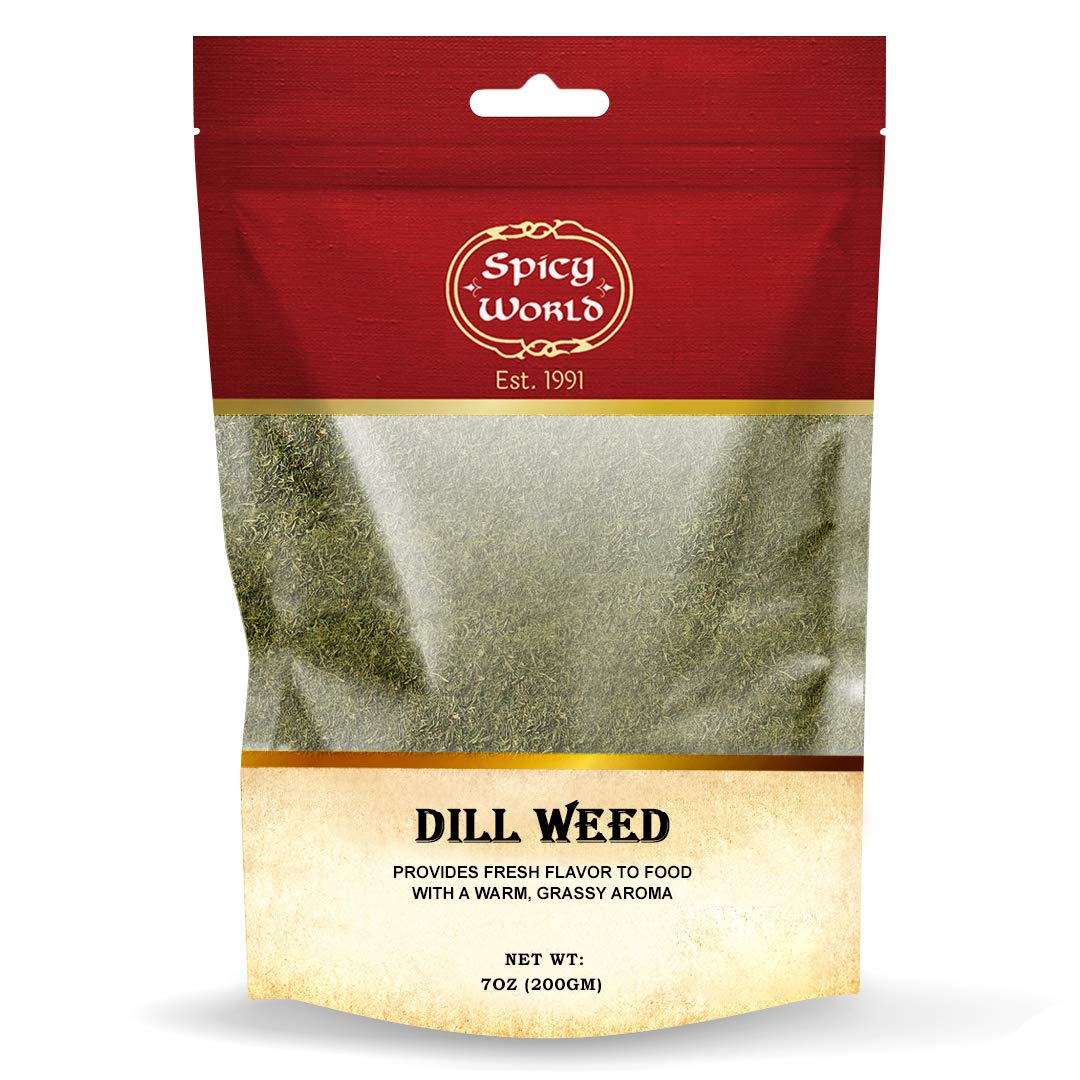 Spicy World Dill Weed Seasoning - 7 Ounce Bag for Salads and Soups