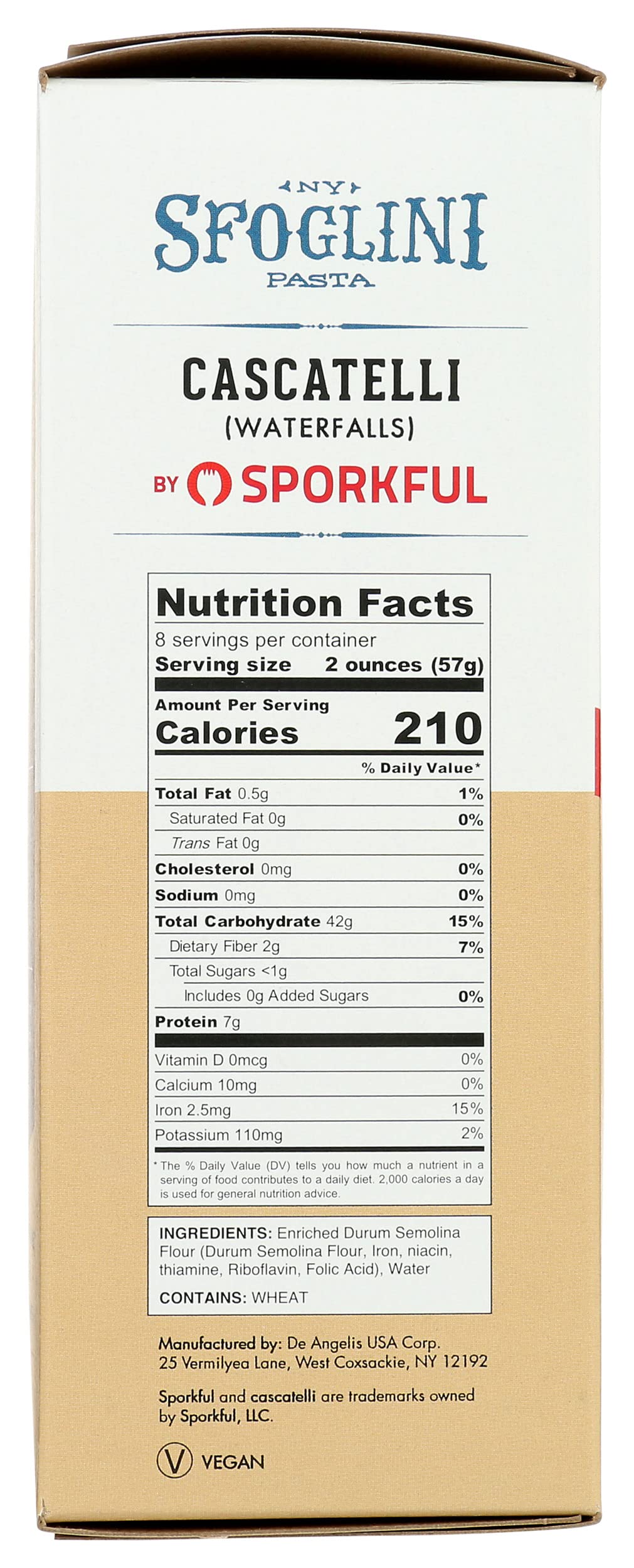 Sfoglini Cascatelli Pasta, 16 Oz