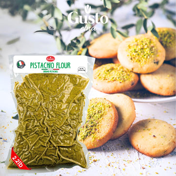Gusto Etna Pistachio Flour, Sicilian Fine Chopped Pistachio Flour, Ground Pistachios, Pistachio Powder, Gluten Free Flour, Non G