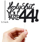 Happy 44Th Birthday Cake Topper 44 Birthday Cake Toppers-Black Glitter, Funny 44Th Cake Topper For Men,44 Cake Topper For Women,