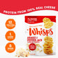 Whisps Cheese Crisps Asiago & Pepper Jack - Keto Snack, Gluten Free, High Protein, 2.12 Oz (Pack of 4)