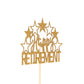 Happy Retirement Cake Topper - I'M Retired Cake Decor - Retirement Party Decorations Supplies For Men Or Women, Gold Glitter