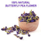 TEARELAE Butterfly Pea Flower Tea - 50 Count Tea Bags, Caffeine-Free, Non-GMO, Natural Coloring for Food and Iced Tea