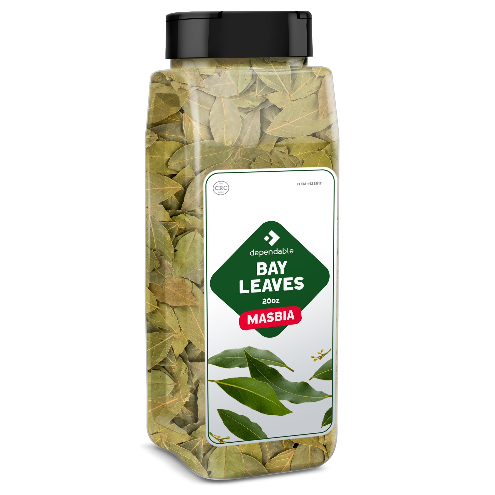 Dependable Foods Bay Leaves - 2 oz. Jar - 100% Natural, Non-GMO, Salt-Free | Kosher, Allergen-Free | Natures Aroma