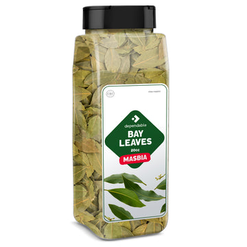 Dependable Foods Bay Leaves - 2 oz. Jar - 100% Natural, Non-GMO, Salt-Free | Kosher, Allergen-Free | Natures Aroma
