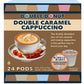 Double Donut Coffee Cappuccino Pods  Caramel Cappuccino  Single Serve for Keurig K Cups malt-inspired  24 Count