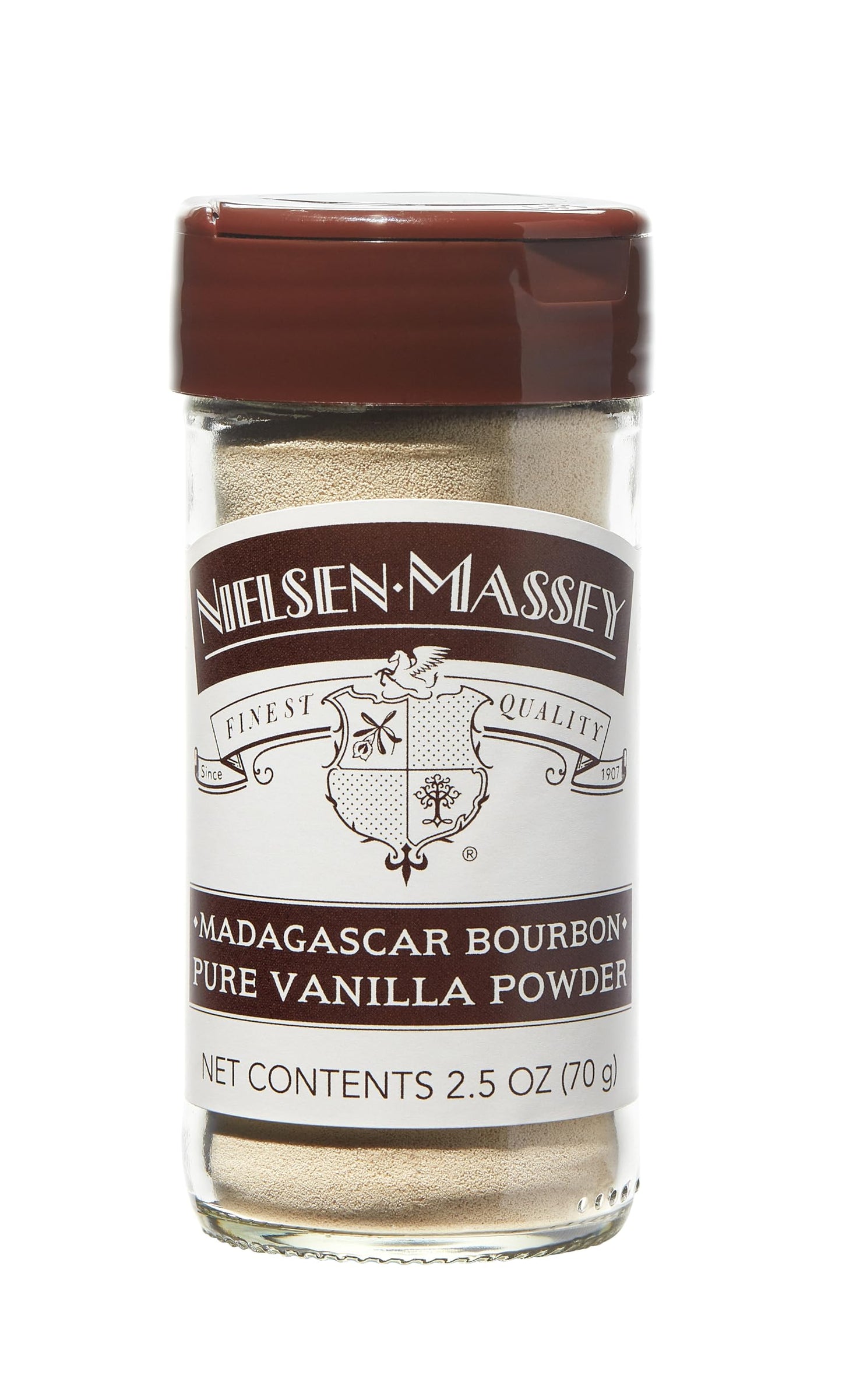 Nielsen-Massey Pure Vanilla Powder for Baking, 2.5 Ounce Jar, Madagascar Bourbon Flavor