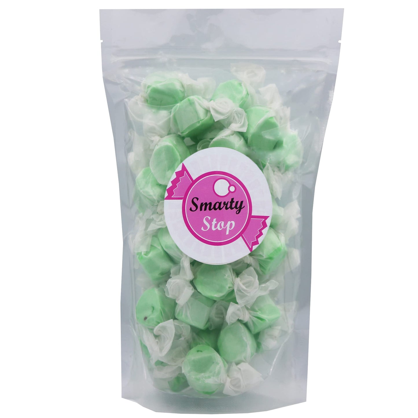Gourmet Soft And Chewy Salt Water Taffy Candies - Individually Wrapped - Bulk Bags (Green Apple, 2 Pound (Pack Of 1))