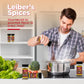 Lieber'S Spice Set, Complete New Home Starter Seasoning Kit, 6 Piece Herbs Gift Set Featuring Oregano, Basil, Parsley Flakes, Ro