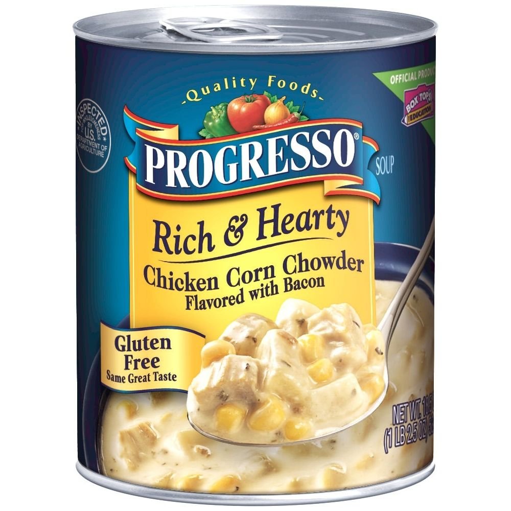 Progresso Rich & Hearty, Chicken Corn Chowder Soup, 18.5 Oz (Pack Of 6)