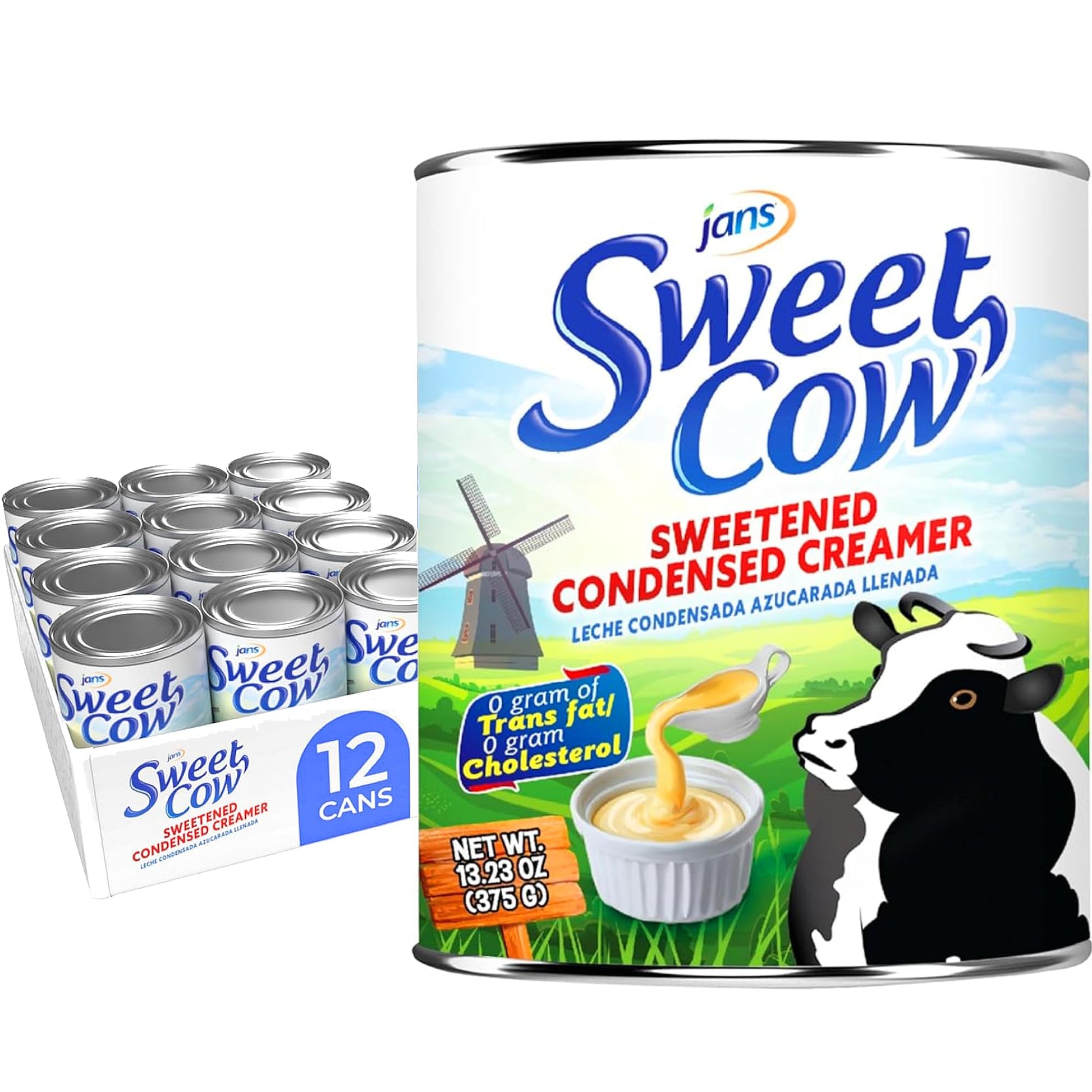 Jans Sweet Cow Sweetened Condensed Creamer, 13.23 Oz, Pack of 12