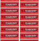 Teaberry Chewing Gum - Classic Retro Nostalgic Yummy Flavor Originated By Clarks Finally Back - Gerrits Tea Berry Flavor (20 Pac