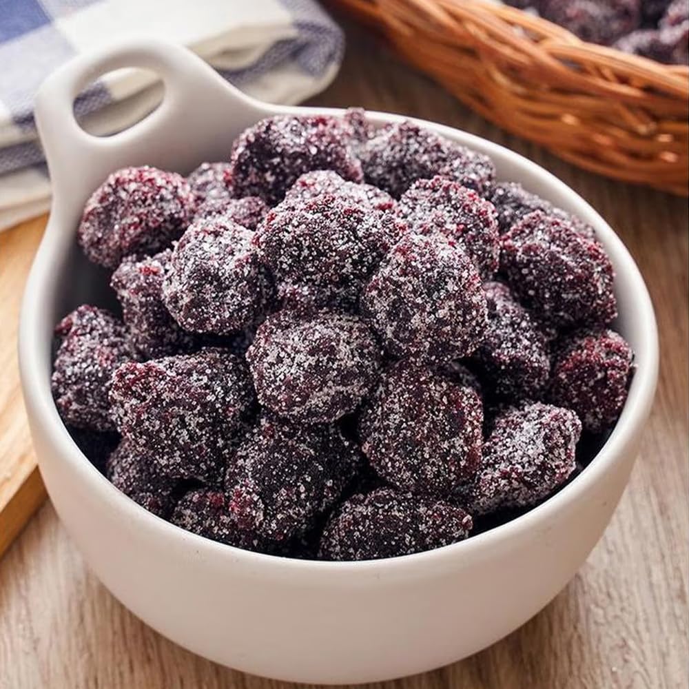 Sijiyunli-Yangmei Preserves 260G/9.17Oz (Rock Sugar Bayberry) Dried Plum Fruit, Sweet, Sour And Salty To Satisfy Cravings, Casua