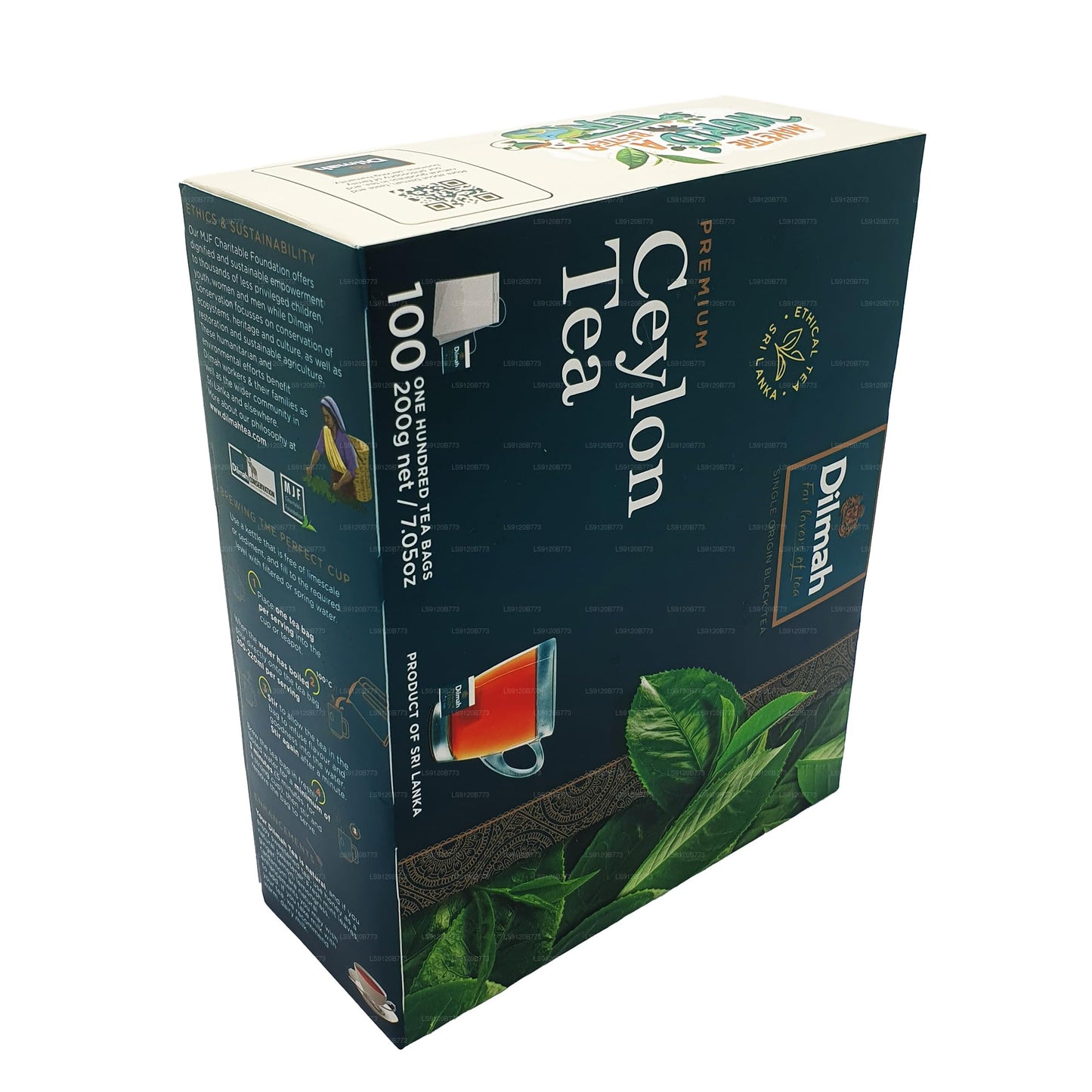 Dilmah Premium Ceylon Tea (200G) 100 Tea Bags