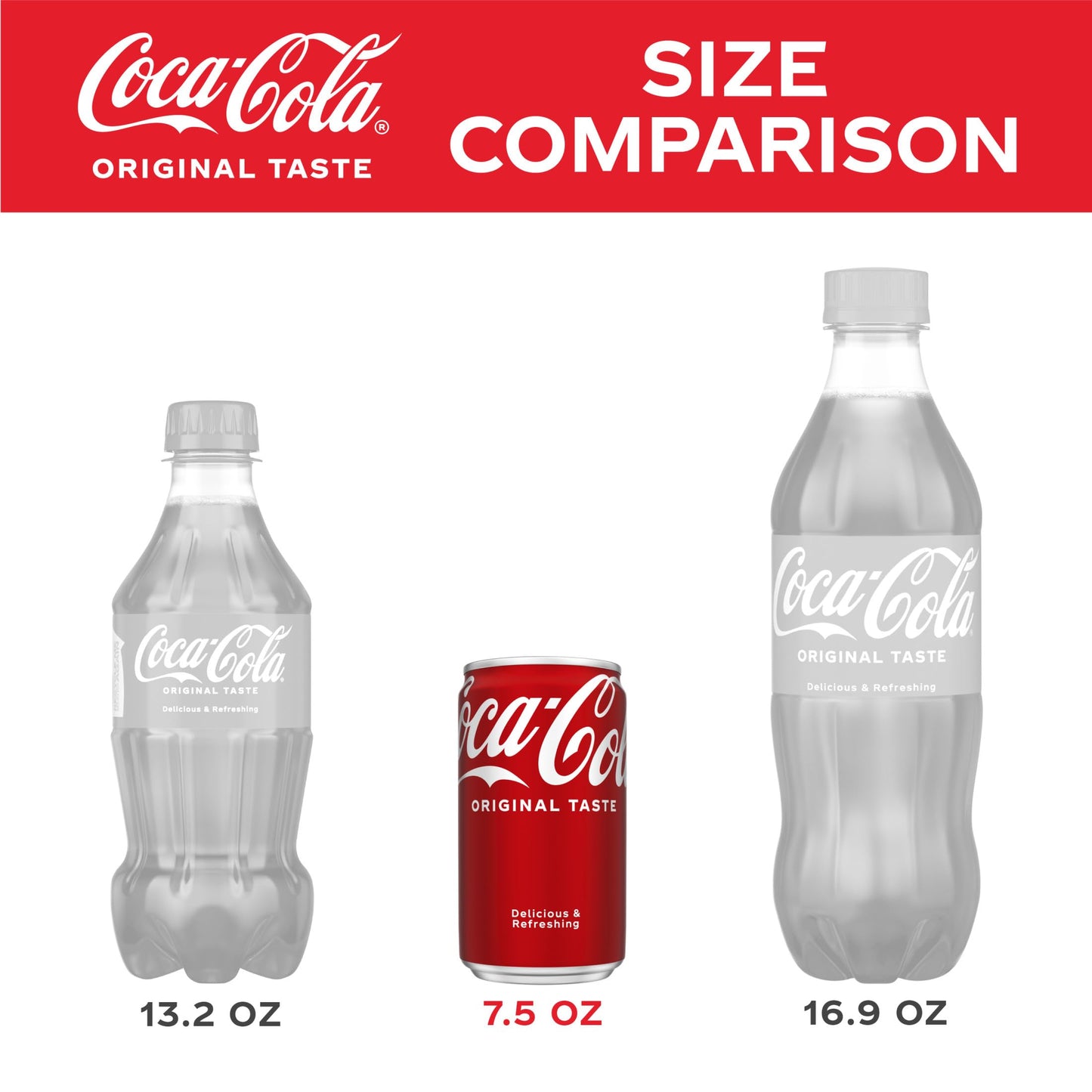 Coca-Cola Soda Soft Drinks, Classic Cola Mini Cans, 7.5 fl oz, 6 Pack, Rich Brown