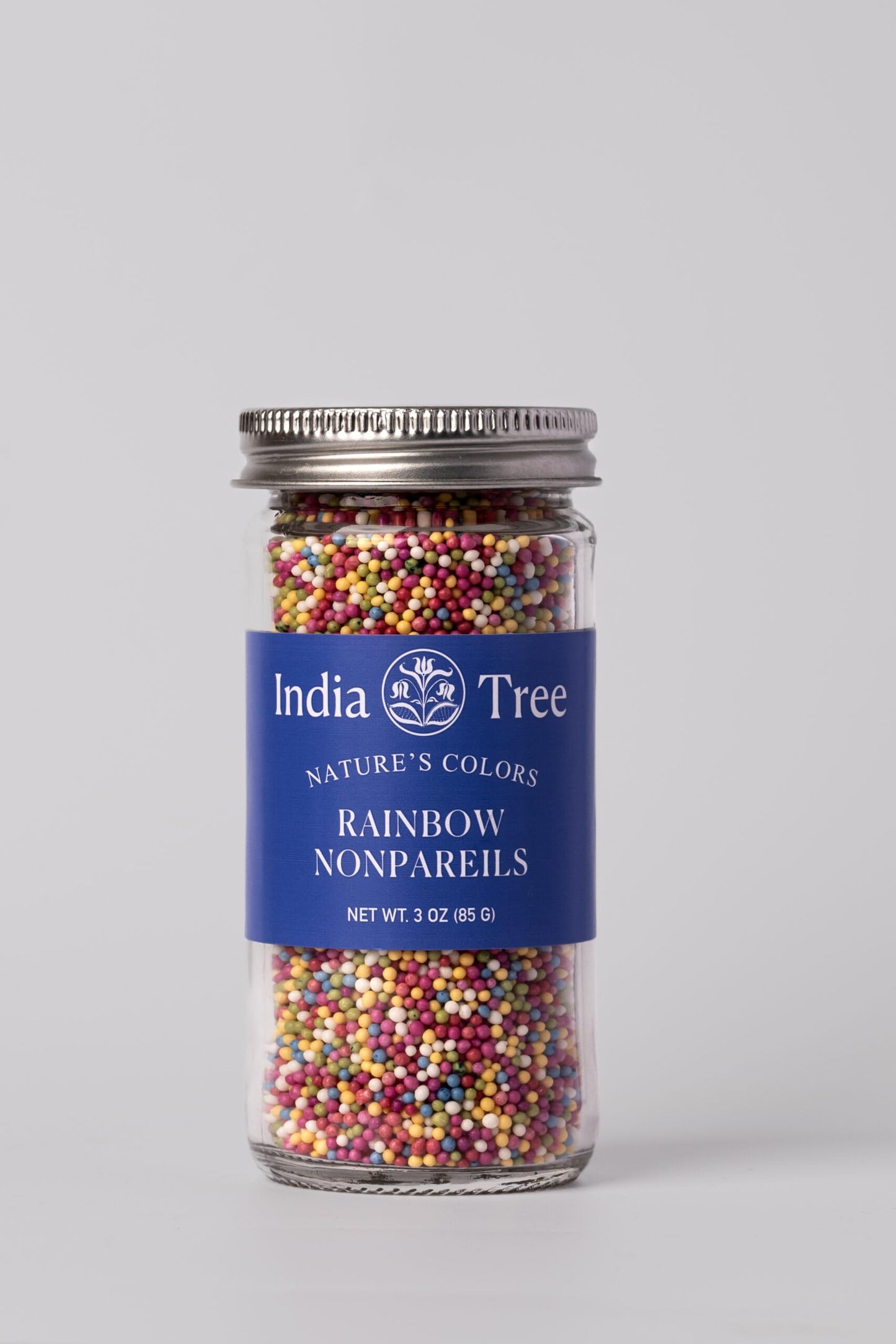 India Tree Nature'S Colors Rainbow Nonpareils, 3.0 Oz | Rainbow, Natural, Vegan, Red-3 Free, Top 9 Allergen-Free