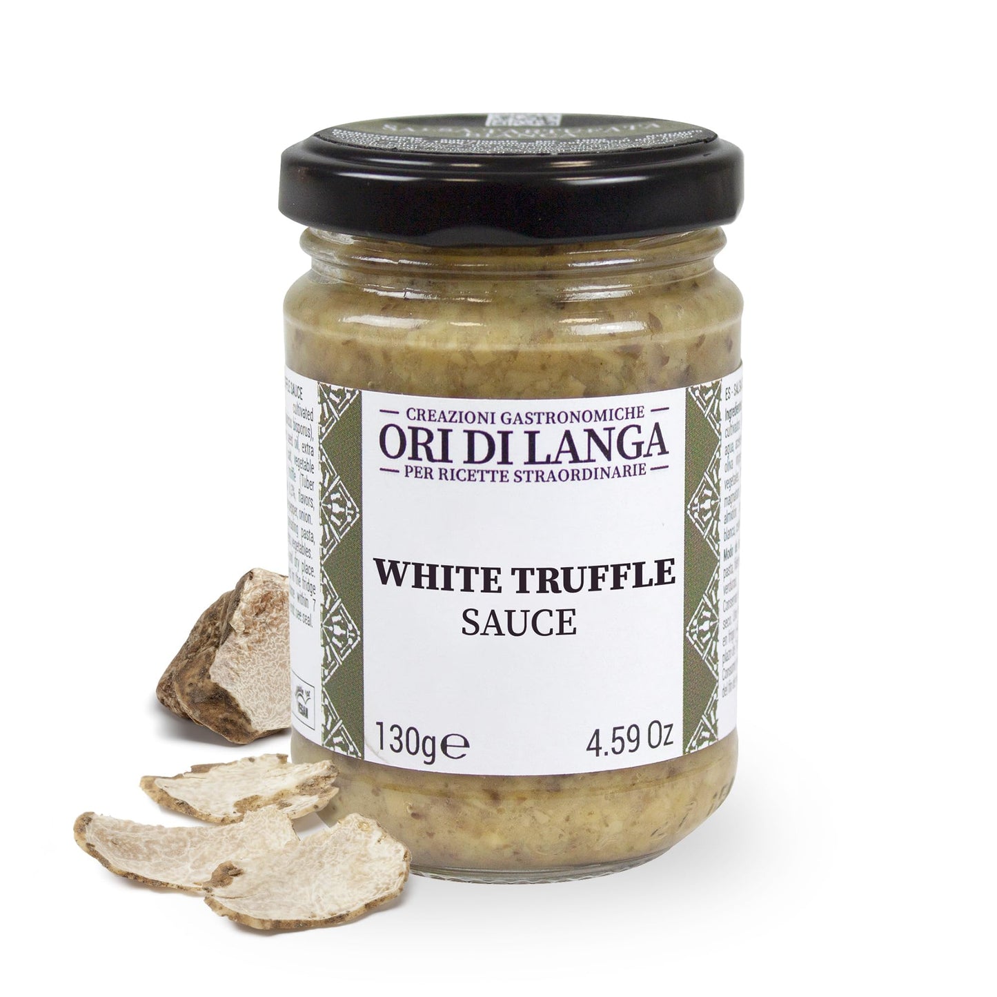 Alba White Truffle Sauce - Gourmet Truffle Pasta Sauce Made with Mushrooms & White Truffles Foraged in Italy, All Natural Vegan 