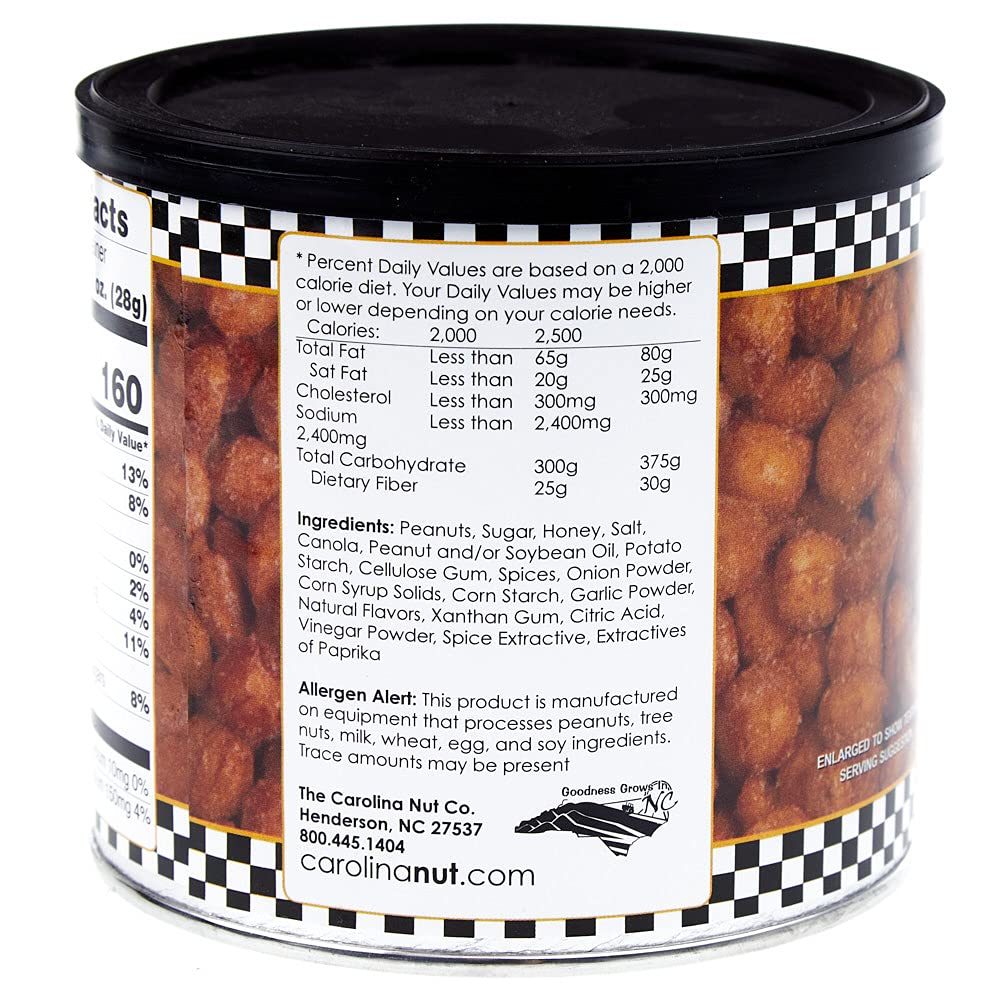 Carolina Nut The Co. Peanuts, Honey Roasted Chipotle, 12 Ounce
