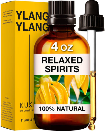 Kukka Ylang-Ylang Essential Oil For Diffuser & Skin - 100% Natural Therapeutic Grade Ylang Ylang Essential Oil - Ylang Ylang Oil