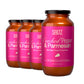 Sauz Cracked Pepper and Parmesan Sauce, Gluten-Free, Non-GMO, 4-Pack, Thick & Creamy