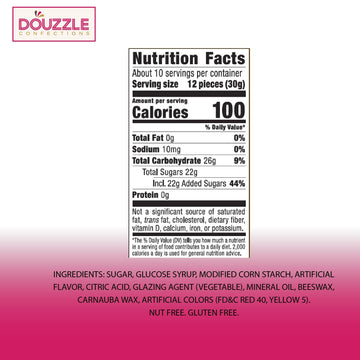 Douzzle Hot Sparx Cinnamon Flavored Chewy Candy Jelly Beans (Pack Of 1) Birthday Party Favors, Goodie Bags Stuffers, Pinata Fill