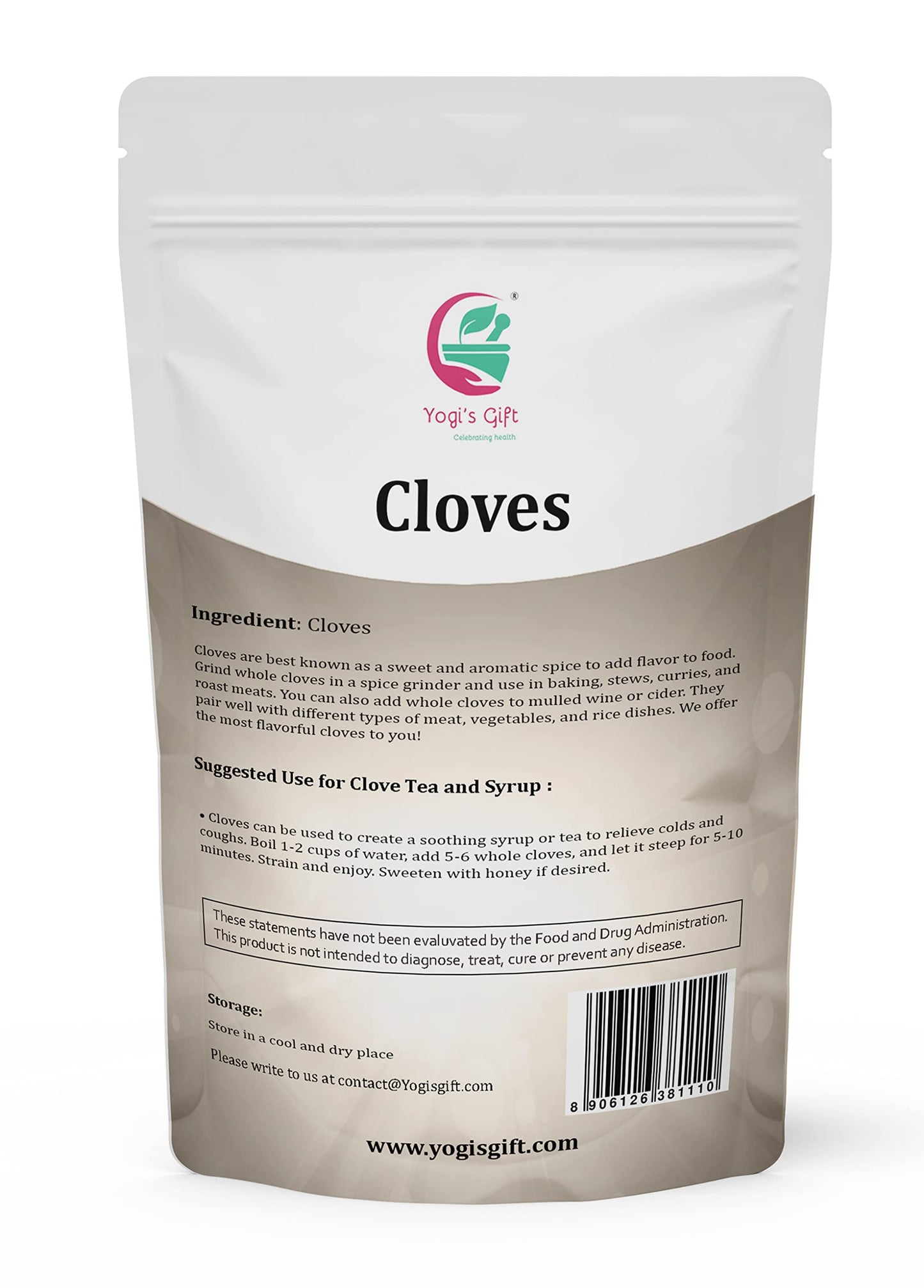 Cloves Whole 1 LB | Premium Quality Cloves | Handpicked | Perfect for Cooking, Smoothies, Pomander Balls & Tea | Enhance Your Di