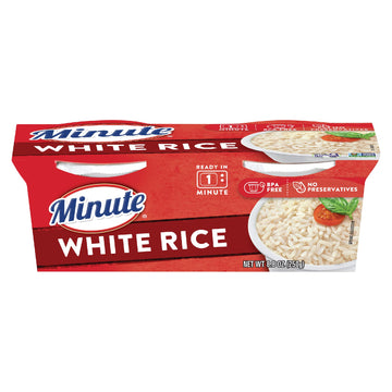 Minute Ready-to-Serve White Rice, Microwavable Rice Cups, 8.8-Ounce Cups (Pack of 8)