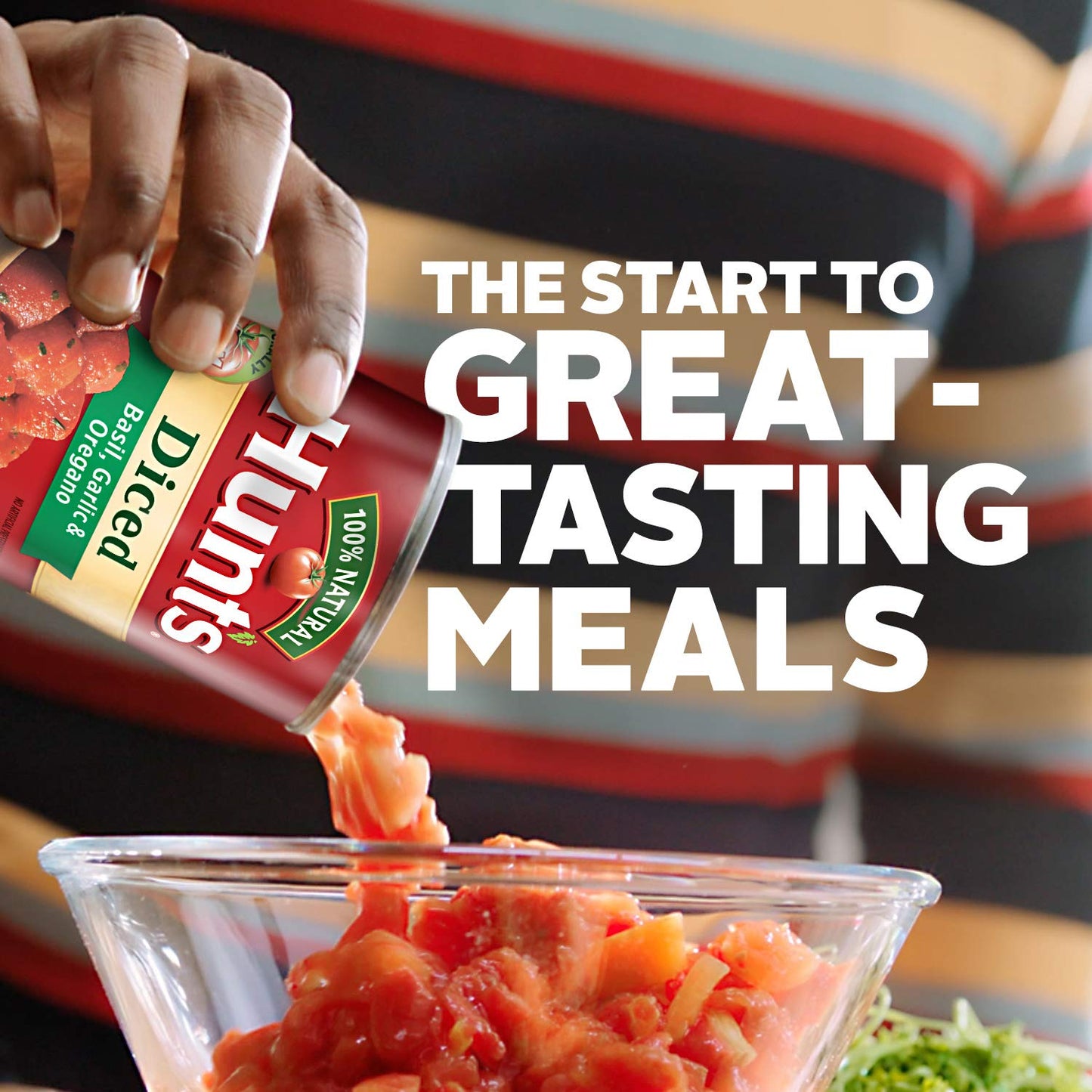 Hunt'S Diced Tomatoes With Basil, Garlic & Oregano, Keto Friendly, 14.5 Oz
