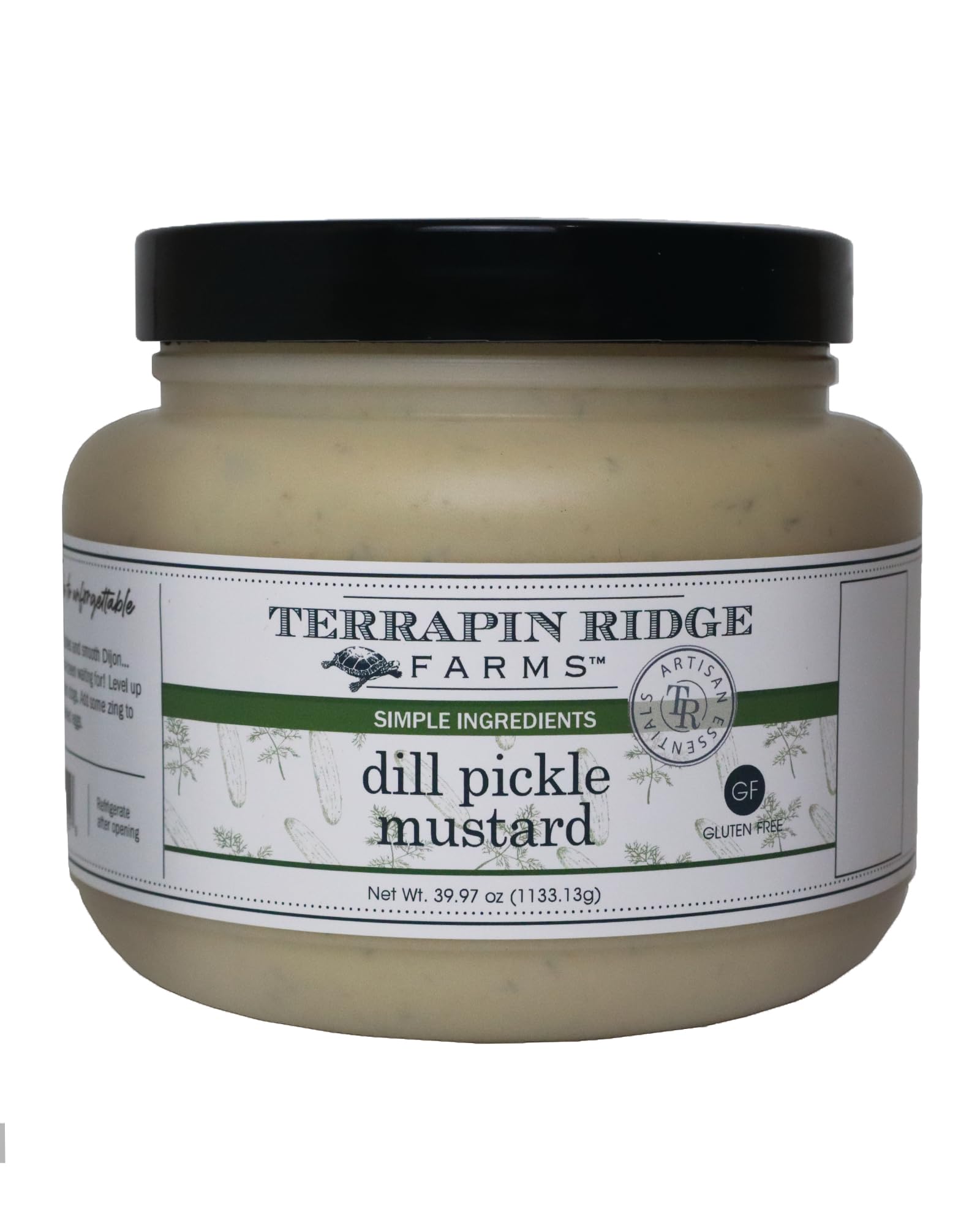 Terrapin Ridge Farms Dill Pickle Mustard – Zesty Dijon Blend – 1 Quart Jar