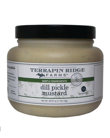 Terrapin Ridge Farms Dill Pickle Mustard – Zesty Dijon Blend – 1 Quart Jar